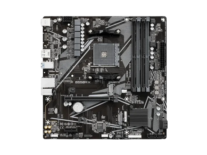GIGABYTE B550M-K DDR4 HDMI-DP PCIE 4.0 AM4 mATX