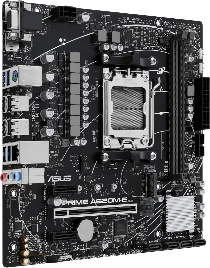 Asus PRIME A620M-E-CSM Micro ATX AM5 Motherboard