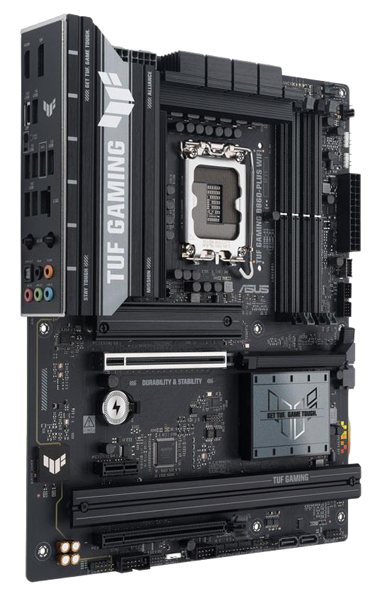 ASUS TUF GAMING B860-PLUS WIFI Intel B860 LGA1851 DDR5 8666 DP HDMI Type-C 3x M2 USB3.2 Gen 2x2 WiFi 7 + BT AURA RGB 2.5Gbit LAN ATX 12+1+2+1 Güç Aşamaları, 1xGen5 M.2, Ready for Advanced AI PC 2