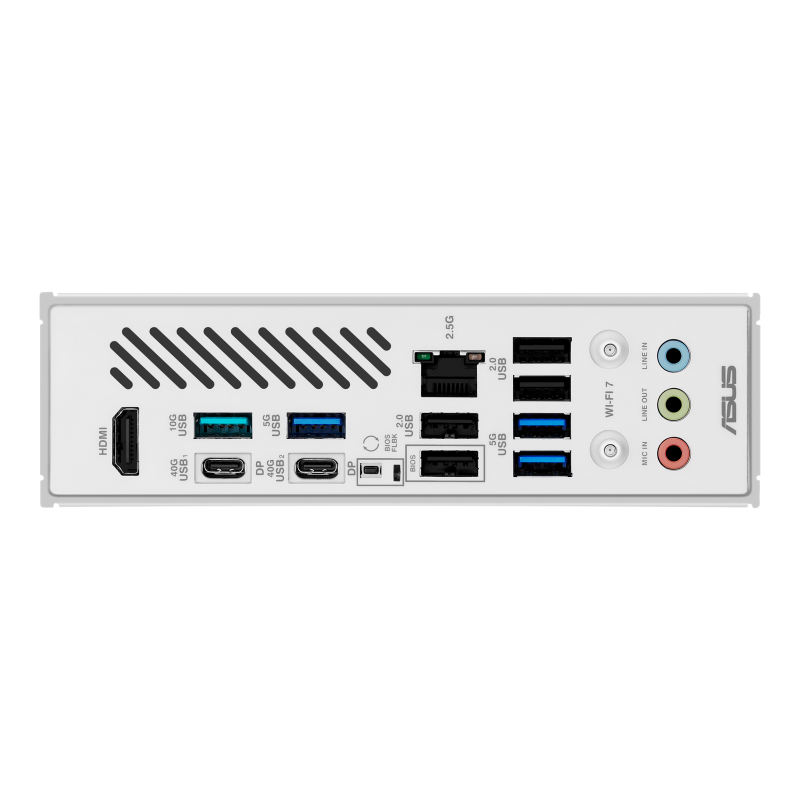 ASUS X870 MAX GAMING WIFI7 W AMD X870 AM5 DDR5 8000 HDMI 2xUSB4 3x M2 USB3.2 WiFi 7 + BT AURA RGB 5Gbit LAN ATX 12+2+1 Güç Aşamaları, Çift USB4, 3xM.2 slot, Advanced AI PC-Ready, Beyaz Tasarım 4