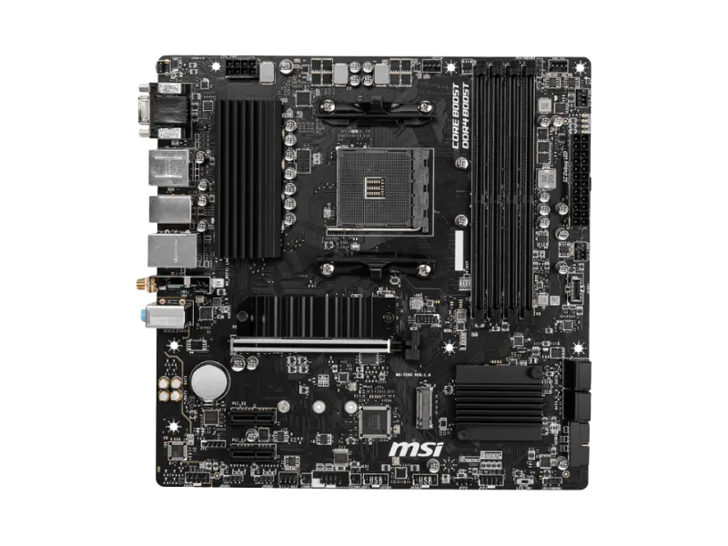 MSI B550M PRO-VDH AM4 DDR4 4400(OC) HDMI DP VGA M.2 USB3.2 MATX