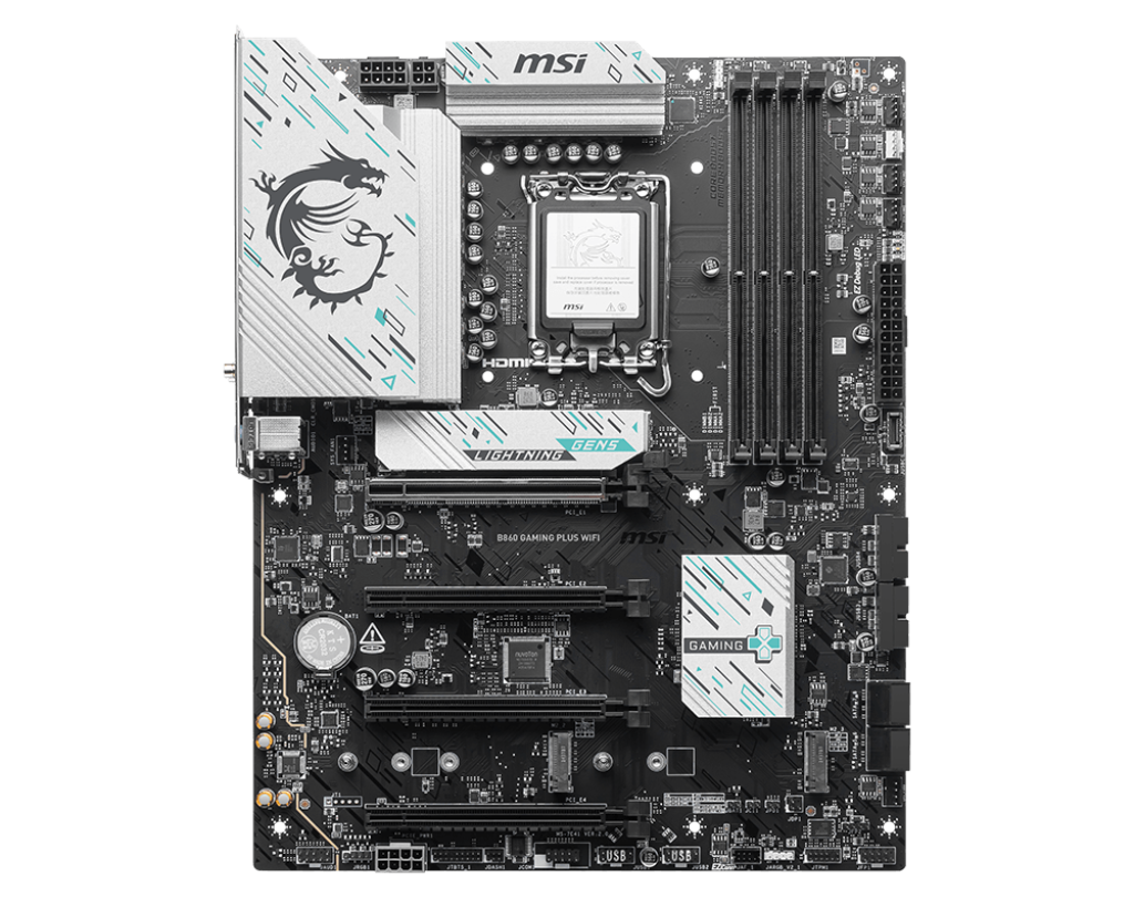 MSI MB B860 GAMING PLUS WIFI SOKET 1851 DDR5 8600MHZ(OC) 3xM.2 1x TB4 HDMI DISPLAY 5G LAN WIFI 7 ATX