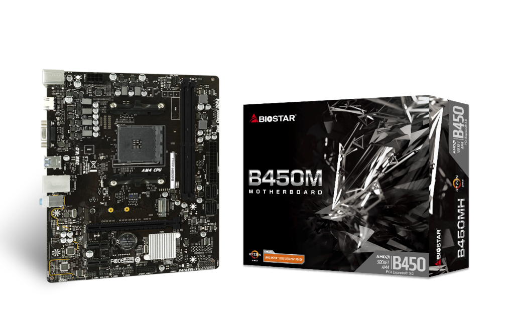 Biostar B450MH Micro ATX AM4 Motherboard