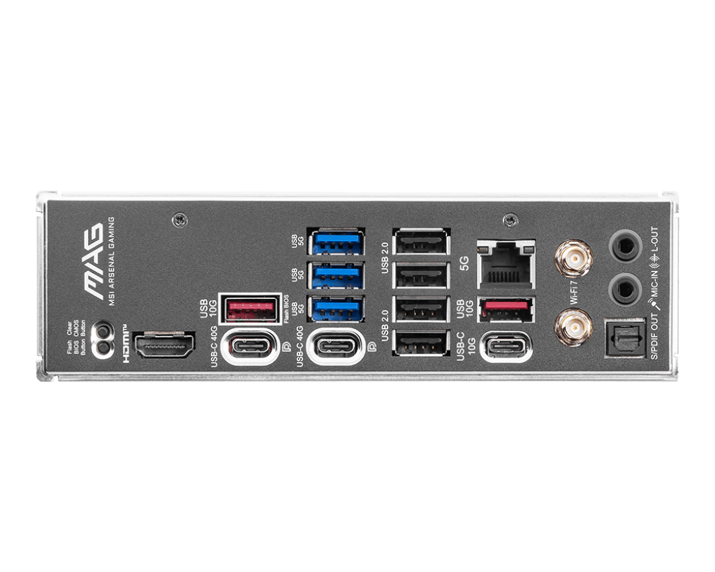 MSI MAG X870E TOMAHAWK WIFI AM5 DDR5 8400MHZ(OC) USB4 4x M.2 HDMI 2X DP 5G LAN WIFI 7 RGB ATX 4