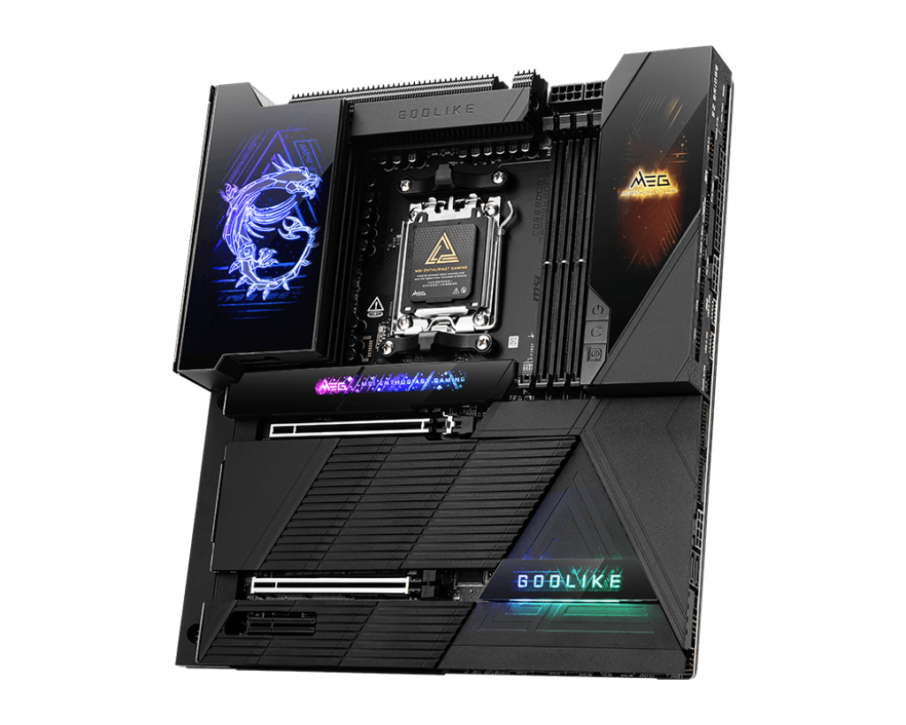 MSI MB MEG X870E GODLIKE AM5 DDR5 9000MHZ(OC) USB4 7x M.2 2x DP 1x10G, 1x 5G  LAN WIFI 7 RGB ATX 2