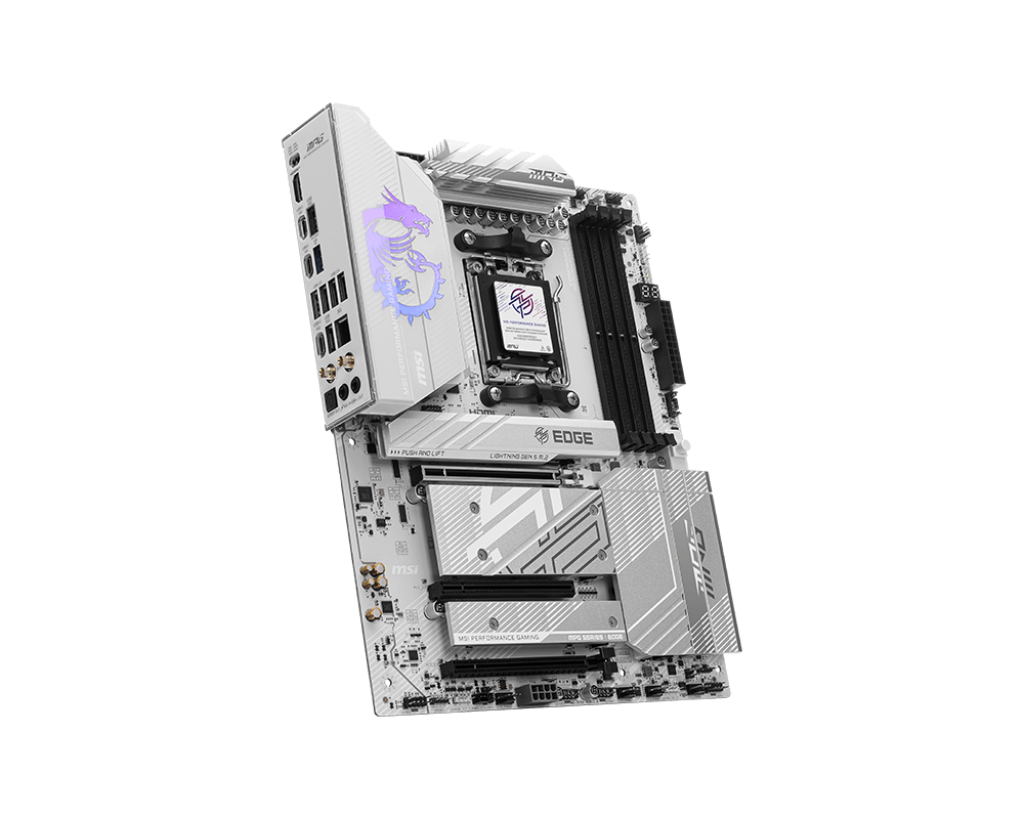 MSI MB MPG B850 EDGE TI WIFI AM5 DDR5 8400MHZ(OC) HDMI 4x M.2 USB 10Gbs 5G LAN WI-FI 7 ATX 3