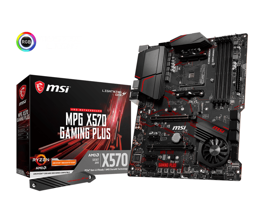 MSI MPG X570 GAMING PLUS ATX AM4 Motherboard - MSI