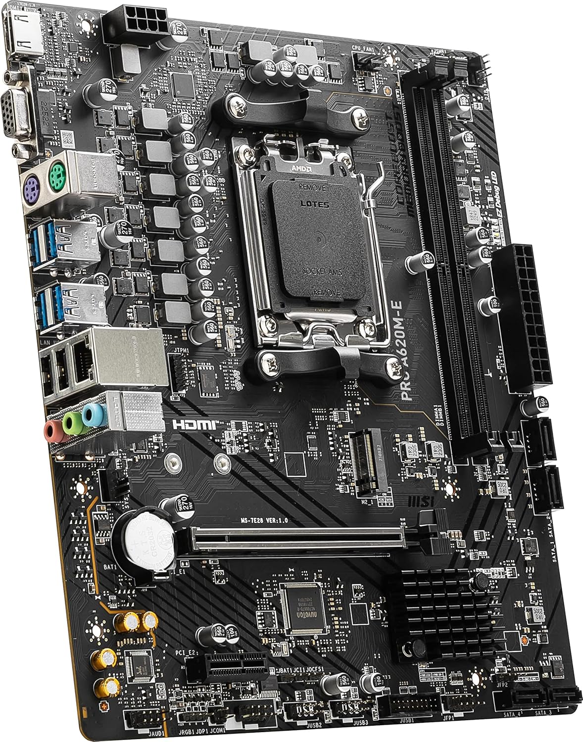 MSI PRO A620M-B Micro ATX AM5 Motherboard 2