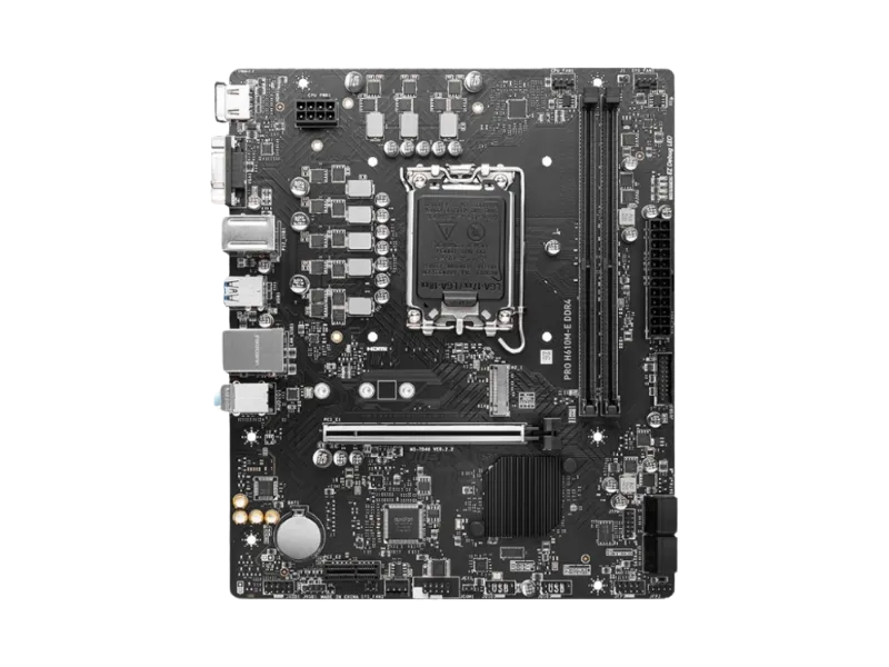 MSI PRO H610M-E DDR4 SOKET 1700 DDR4 3200(OC) HDMI VGA M.2 USB3.2 1X 1G LAN MATX