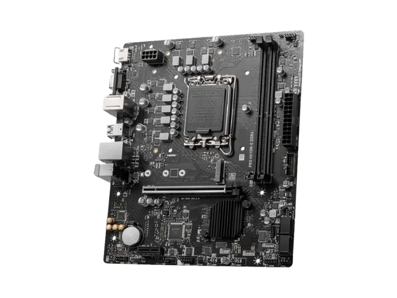 MSI PRO H610M-E DDR4 SOKET 1700 DDR4 3200(OC) HDMI VGA M.2 USB3.2 1X 1G LAN MATX 2