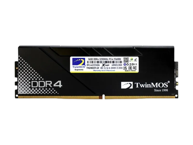 TWINMOS 8GB DDR4 3200MHZ CL16 PC RAM THUNDERGX TMD48GB3200D16BKGX