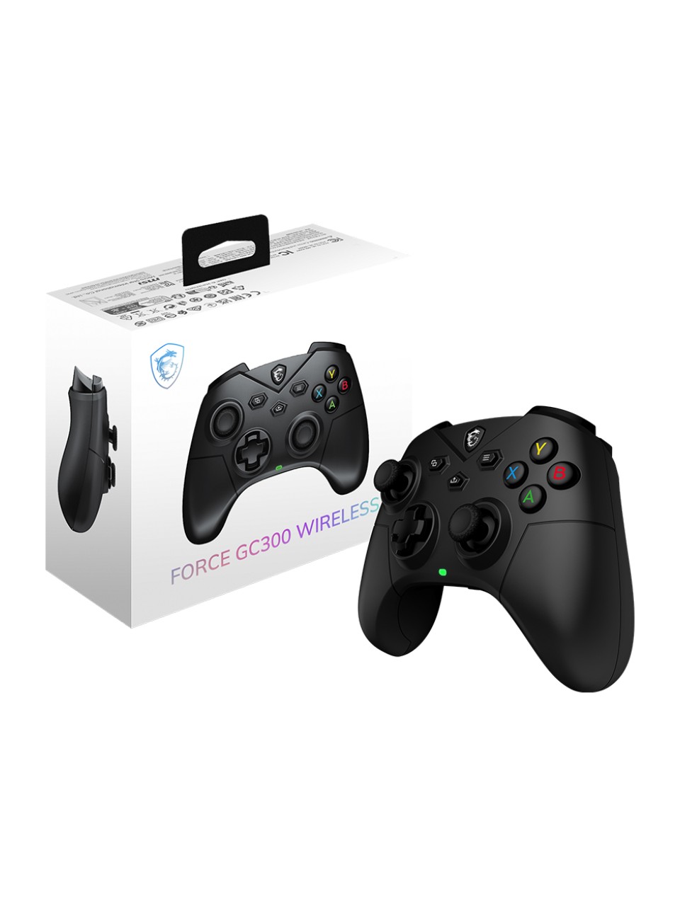 MSI GG FORCE GC300 W Siyah Oyun Kolu Kablosuz 600Mah Batarya Pc/Androıd 8+ Desteğı Ayarlanabilir Tetik Tuşu Çıft Tıtresım Motoru 2M 3