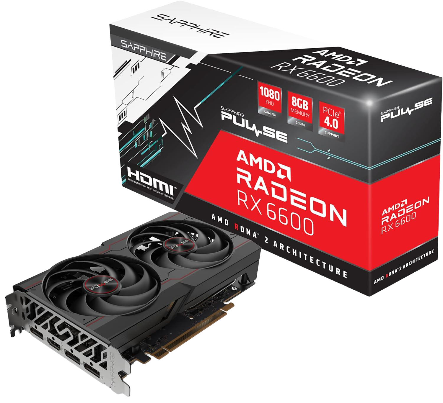 Sapphire 11304-05-10G Radeon RX 6600 8 GB Video Card