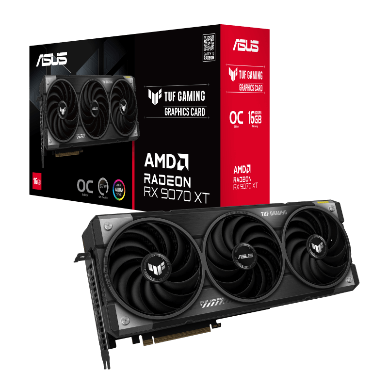 ASUS VGA TUF RX 9070 XT O16G GDDR6 256bit OC