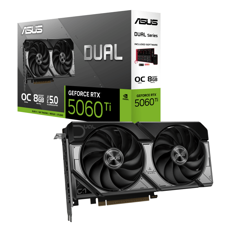 ASUS VGA DUAL RTX 5060Ti O8G GDDR7 128bit DLSS4 3