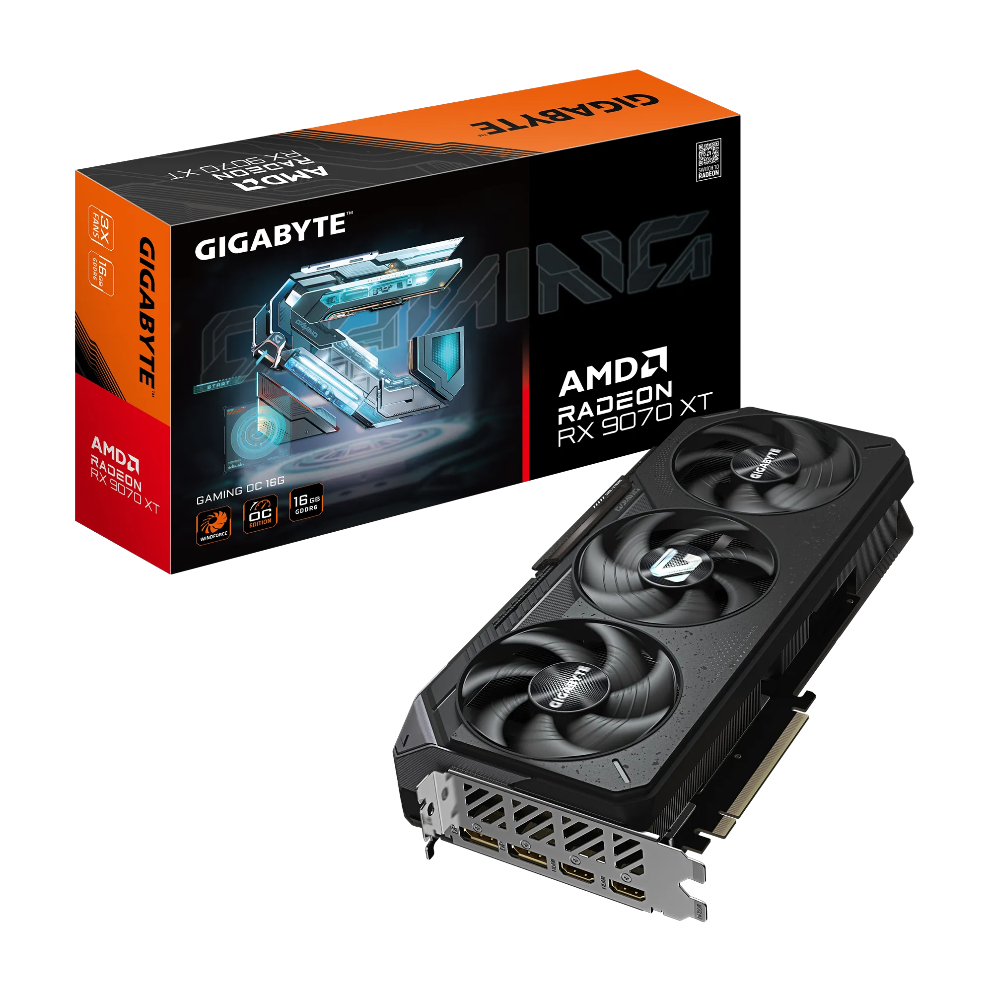 Gigabyte AMD RX 9070 XT 16GB GDDR6 256 bit