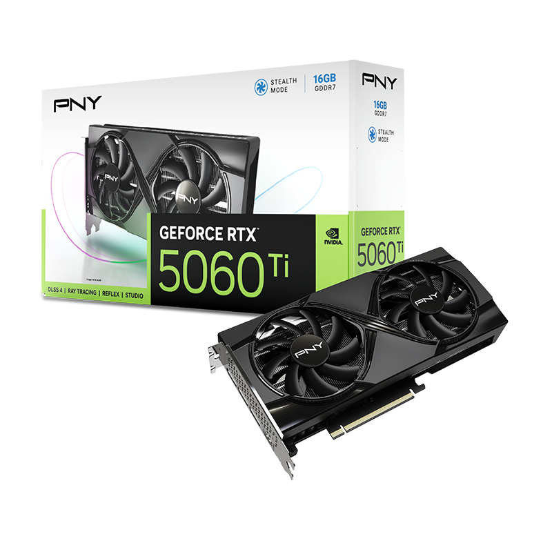 Pny RTX5060Ti 8GB GDDR7 128Bit 3xDP 1xHDMI VCG5060T8DFXPB1 PCI Exp.5.0 x8 Siyah Vga Ekran Kartı - PNY