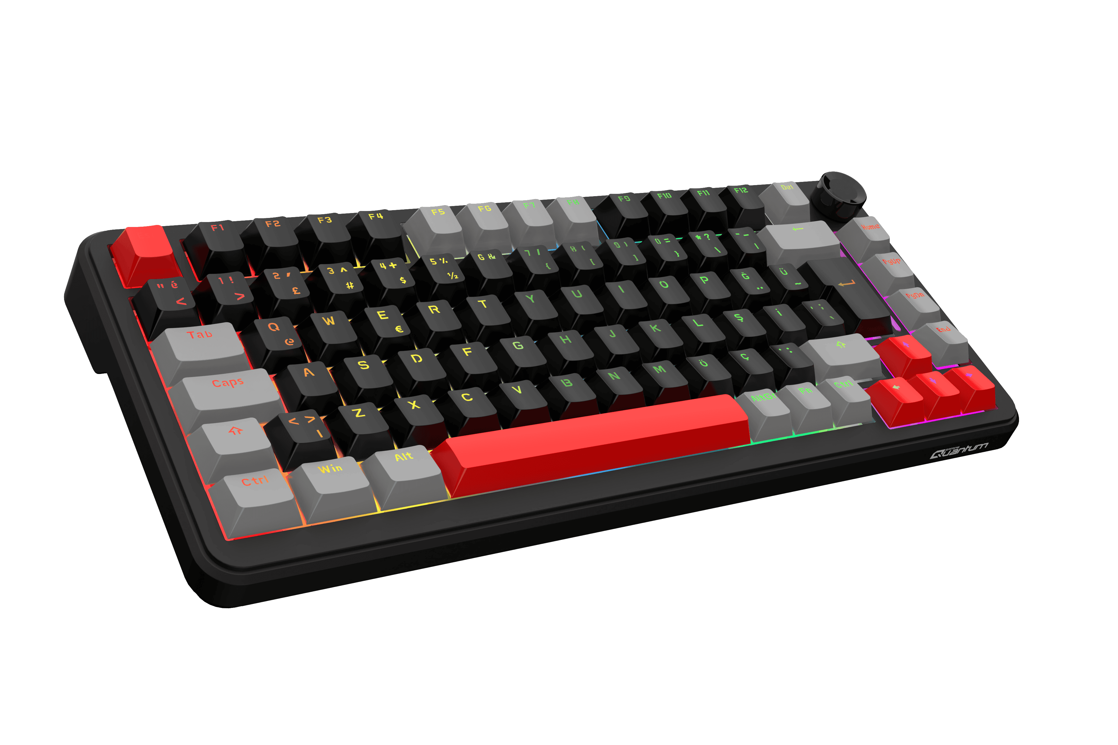 Quantum Gaming MechaCore Oetemu Hot-Swap Switch RGB Red Switch Kablolu Mekanik Klavye 2