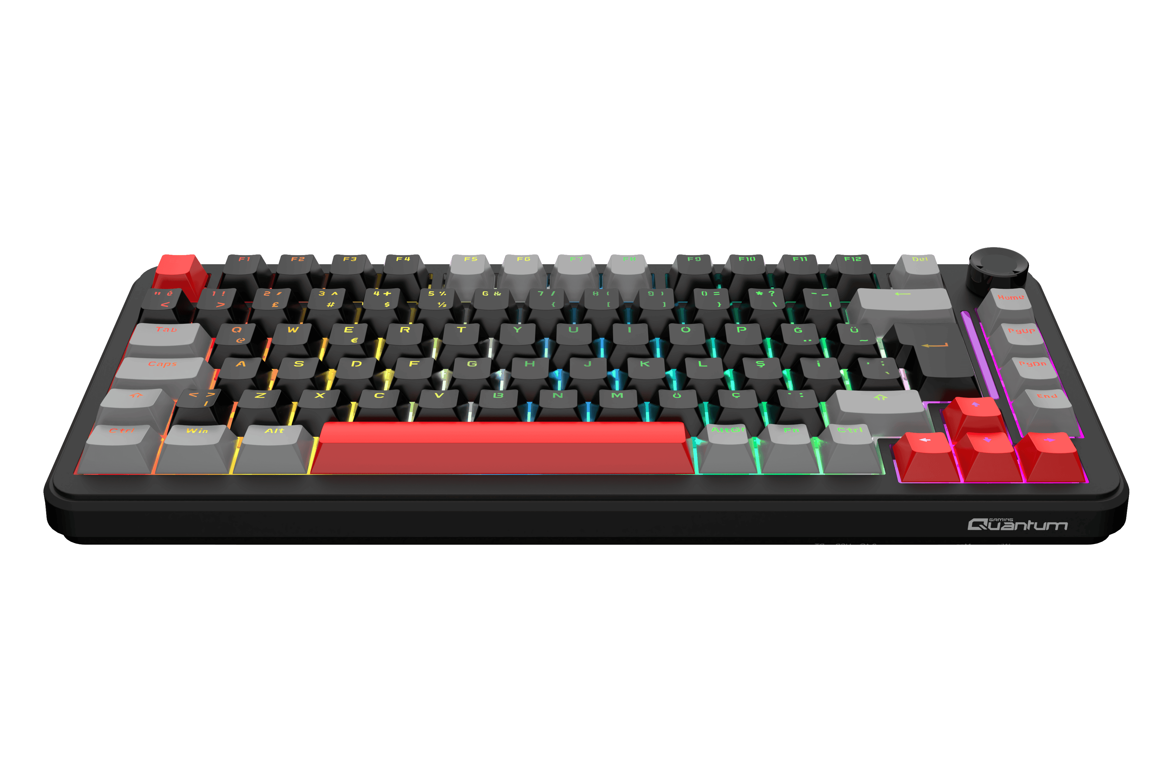 Quantum Gaming MechaCore Oetemu Hot-Swap Switch RGB Red Switch Kablolu Mekanik Klavye 3