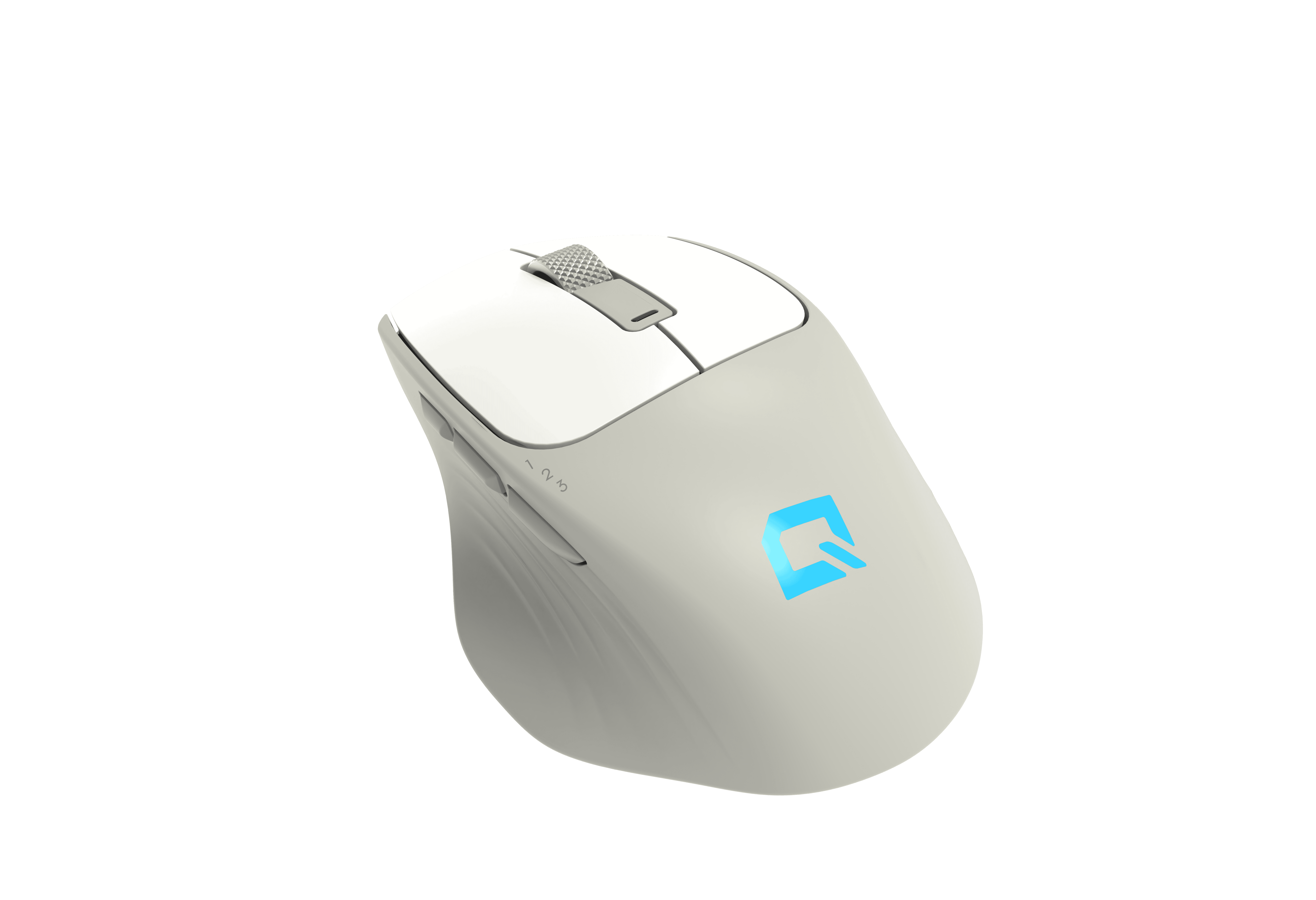 Quantum Gaming Aero AirSilent Kablosuz Sessiz Ergonomik Beyaz Mouse 3