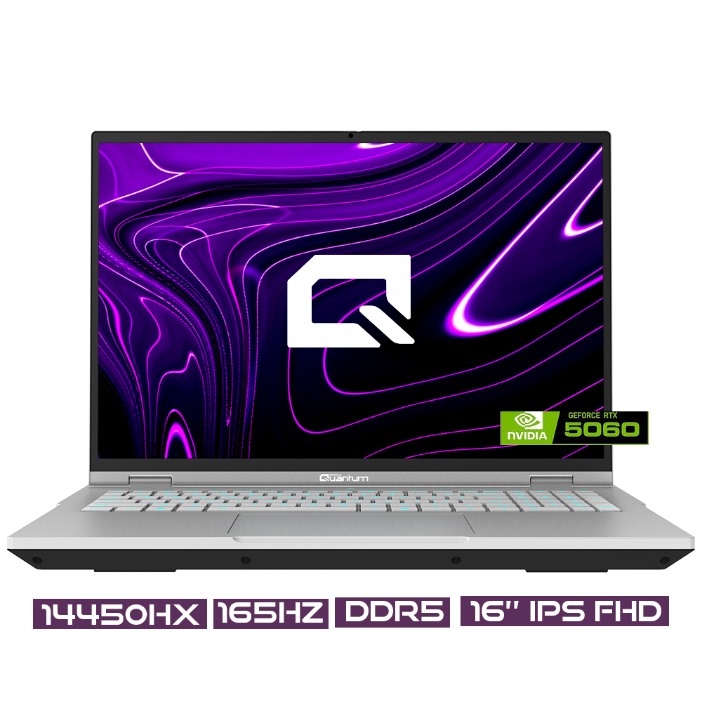 Quantum Gaming Steelwave 16 B i5-14450HX 16GB DDR5 512GB SSD NVMe RTX5060 8GB GDDR7 16" FHD IPS Gaming Notebook