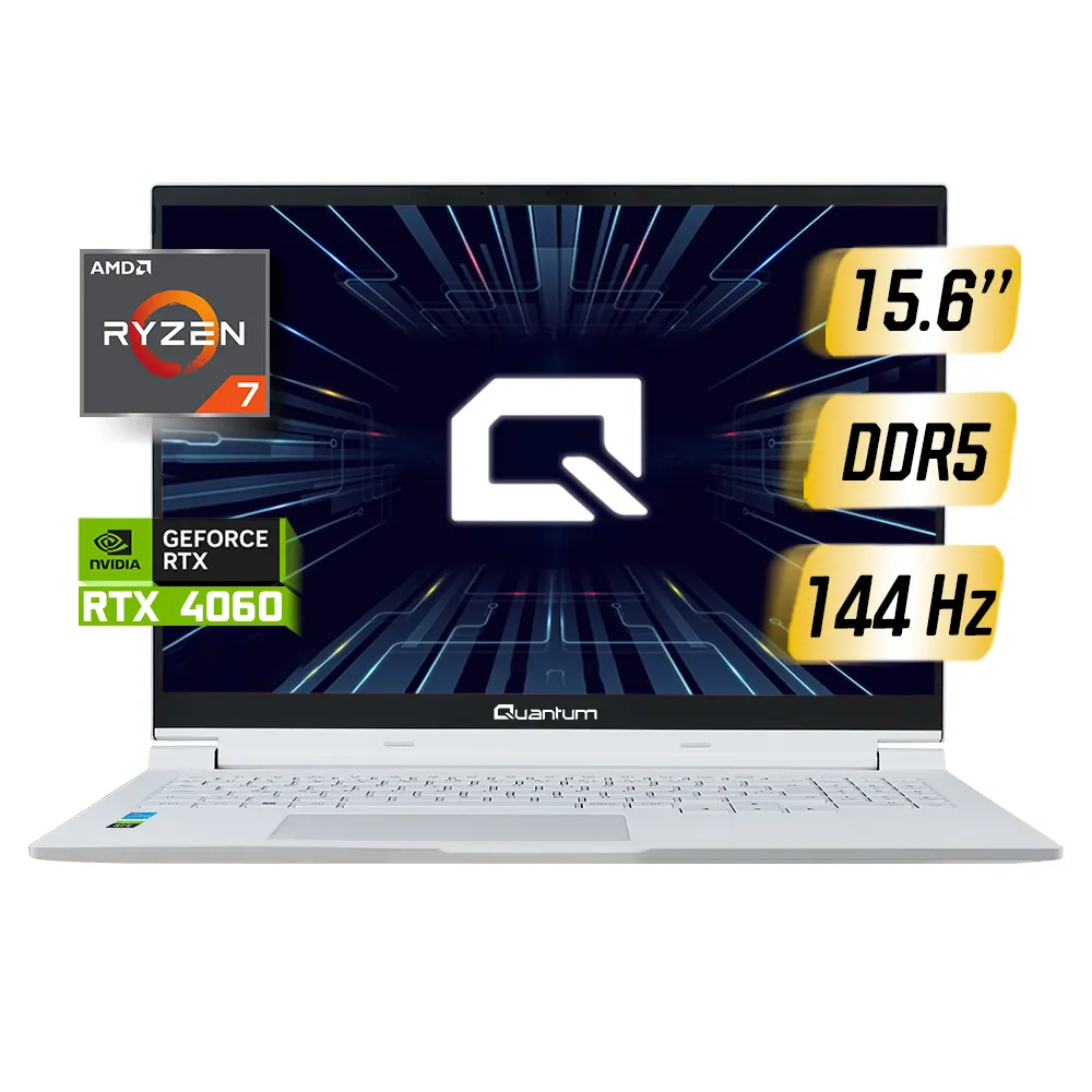 Quantum WhiteFang G4035 AMD Ryzen 7-8745HS 16GB 512GB RTX4060 8GB HDMI 16" Beyaz FreeDos Gaming Notebook 8