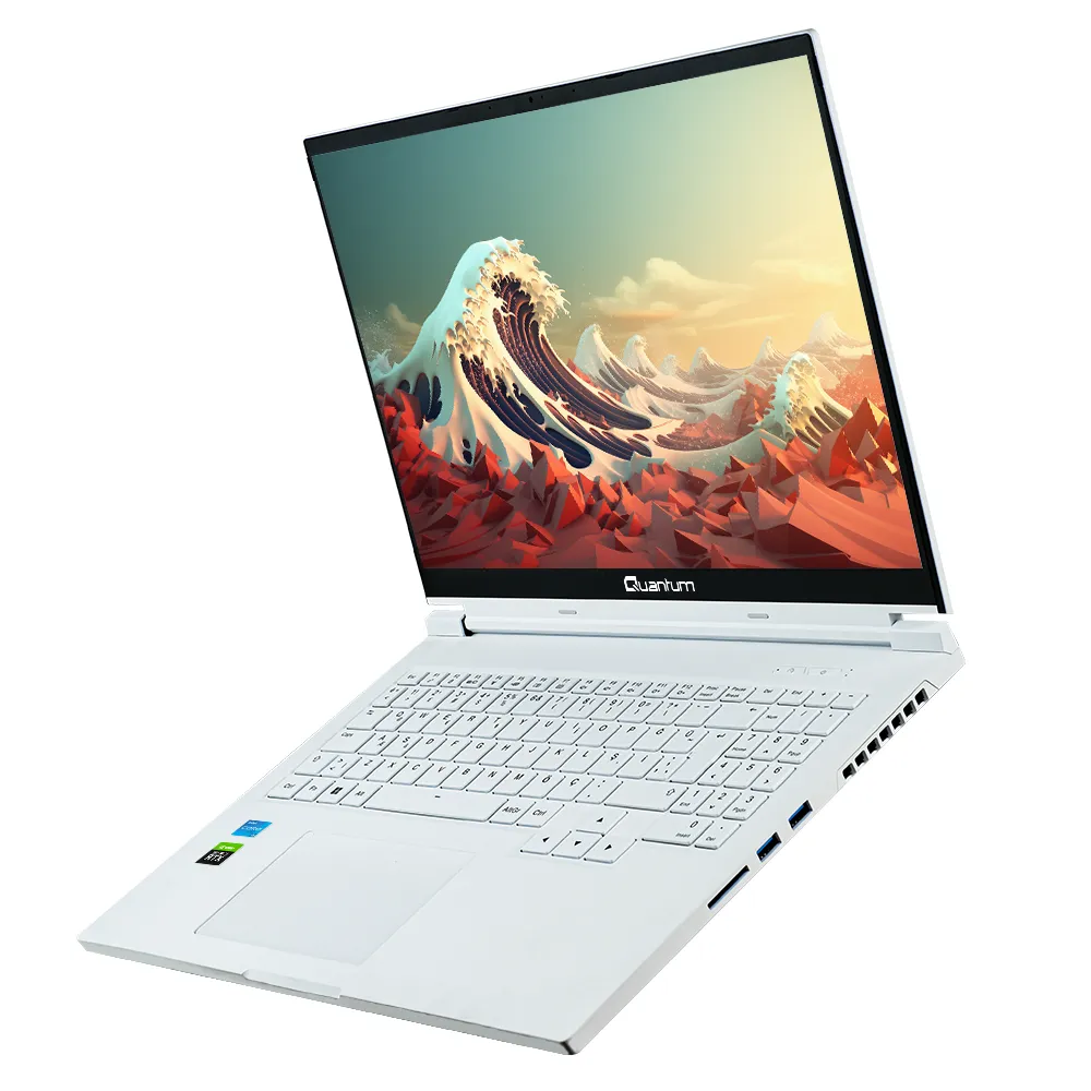 Quantum WhiteFang G4040 AMD Ryzen 7-8745HS 8GB 500GB RTX4060 8GB HDMI 16" Beyaz FreeDos Gaming Notebook