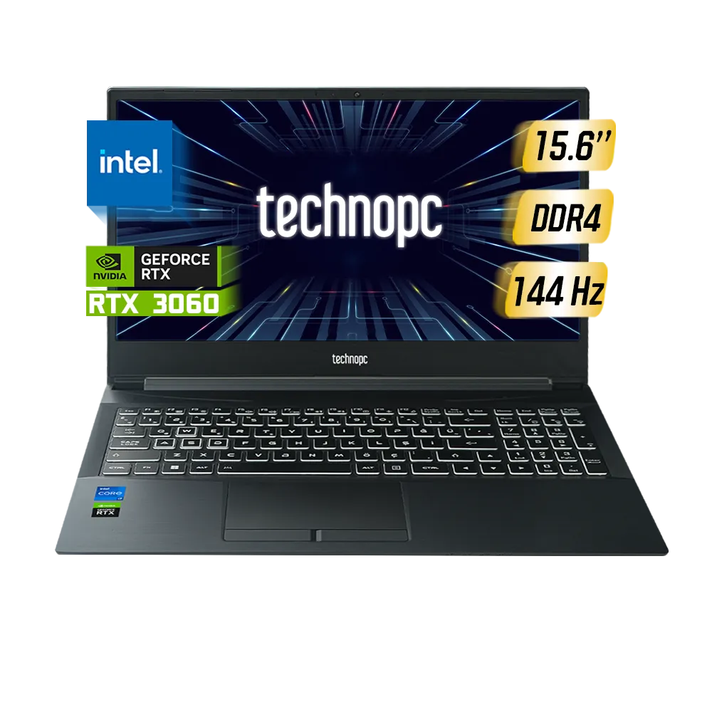 Quantum Magic Pro TS15TR Intel i7-11800H 32GB DDR4 1TB SSD RTX 3060 6GB 15.6'' FreeDos Gaming Notebook 3