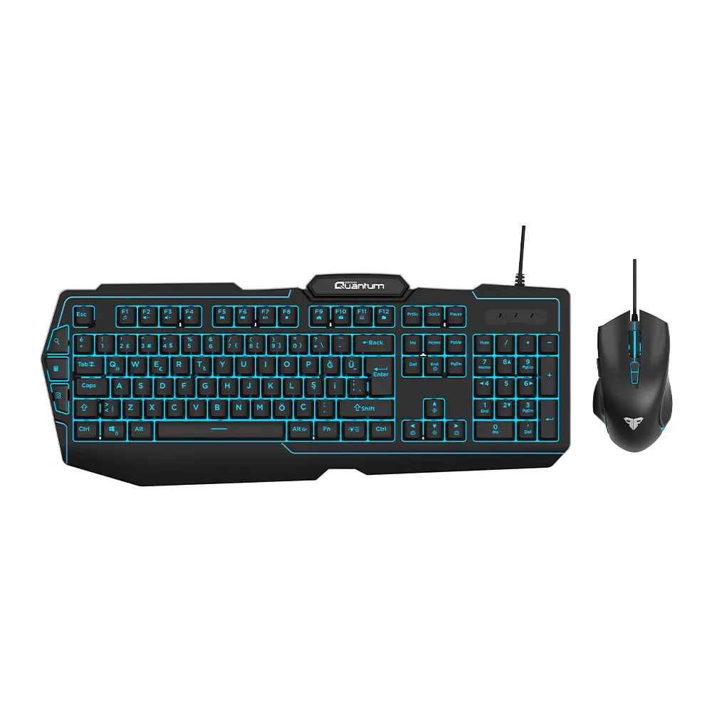 Quantum Gaming Klavye Mouse Set QG-Q6168 +3600Dpi Mouse  2