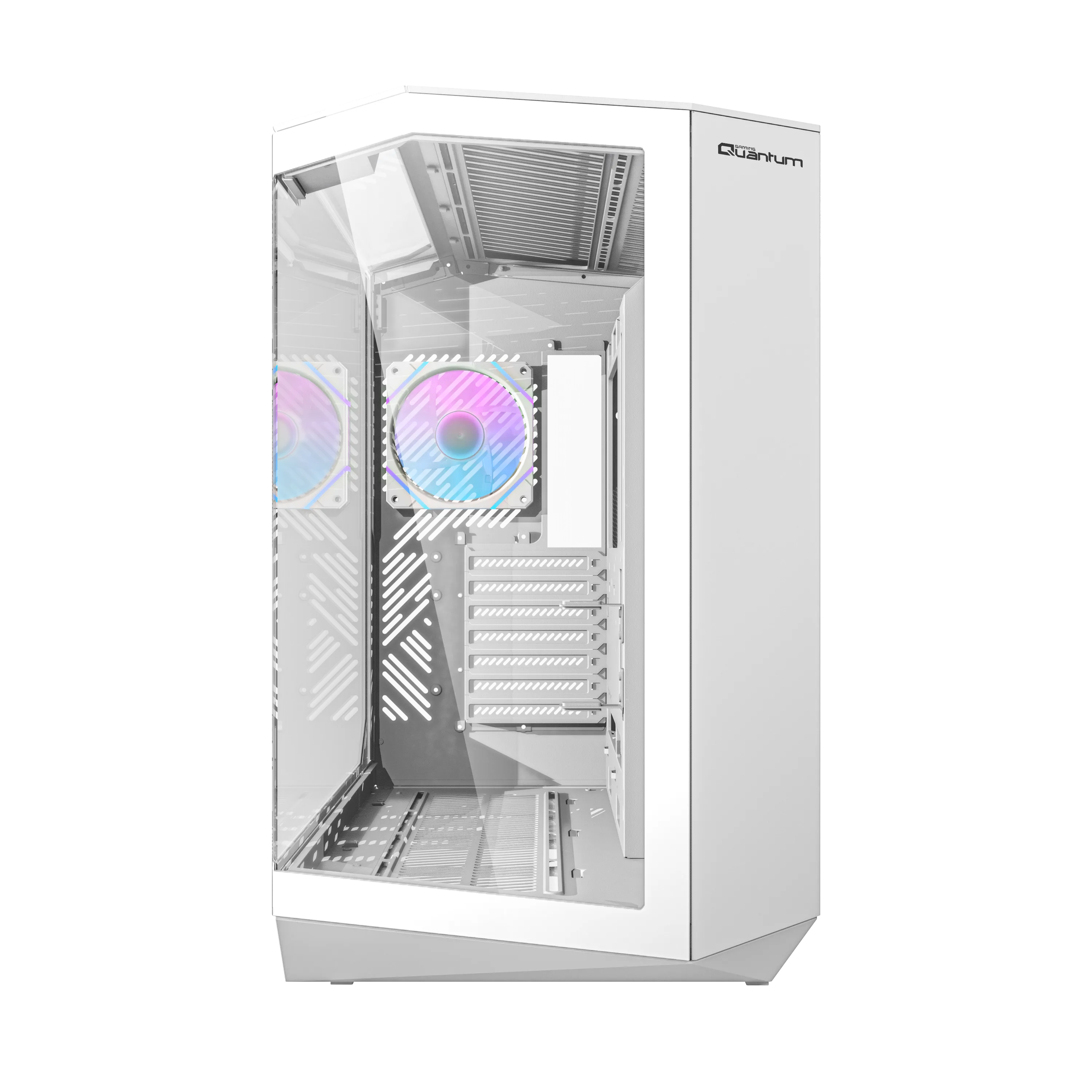 Quantum Proxima TYPE-C+2xUSB3.0+HD Audio 4xARGB Fan 390mm VGA Temperli Cam 850W Beyaz 3