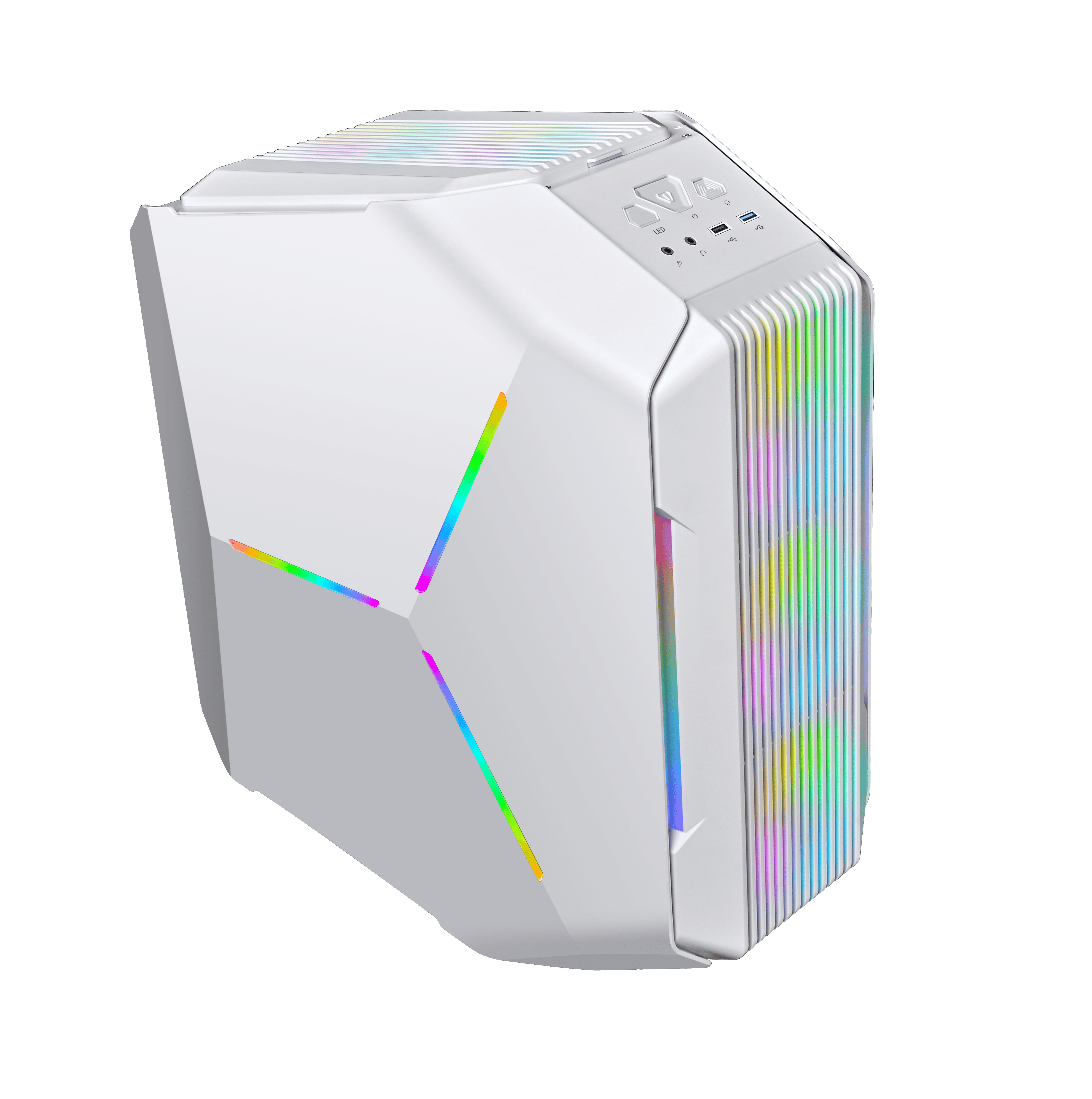 Quantum Gaming Frostnova Type-C 6x ARGB Fan Full Size ATX Beyaz Çelik Gövde PSU'SUZ Gaming Kasa 2