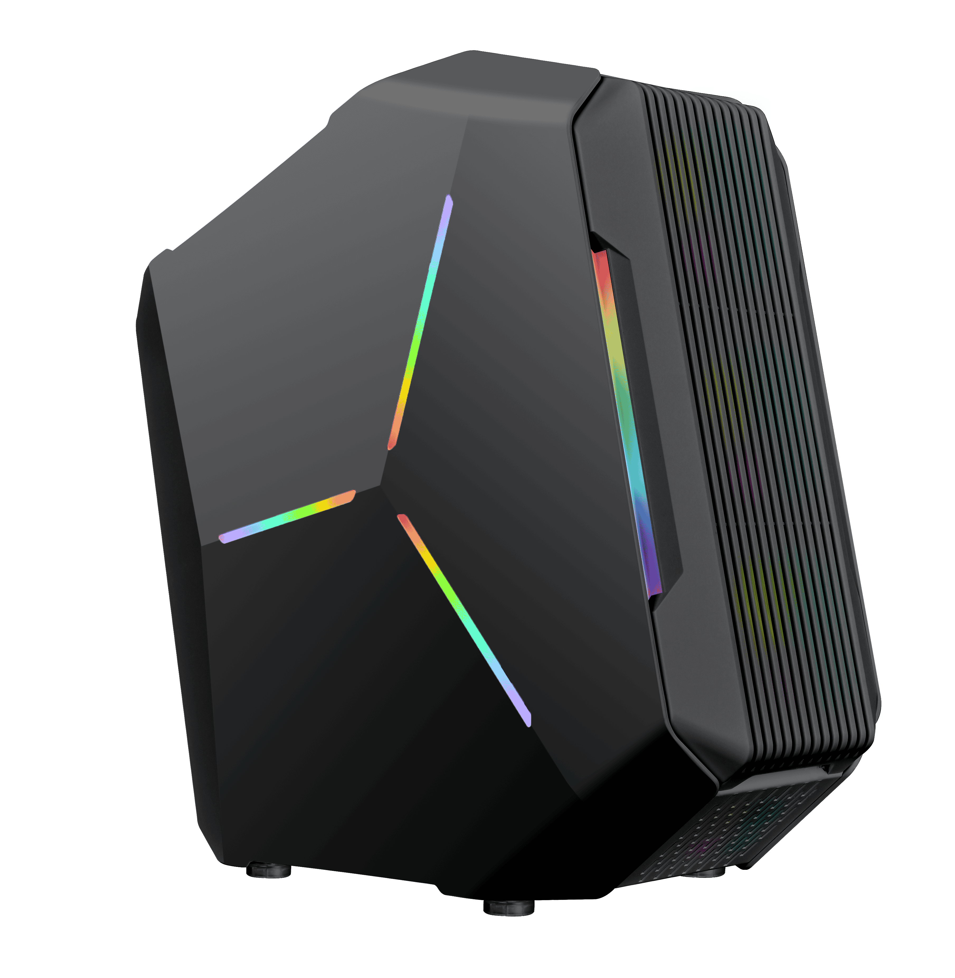 Quantum Gaming Frostnova Type-C 6x ARGB Fan Full Size ATX Siyah Çelik Gövde PSU'SUZ Gaming Kasa 2