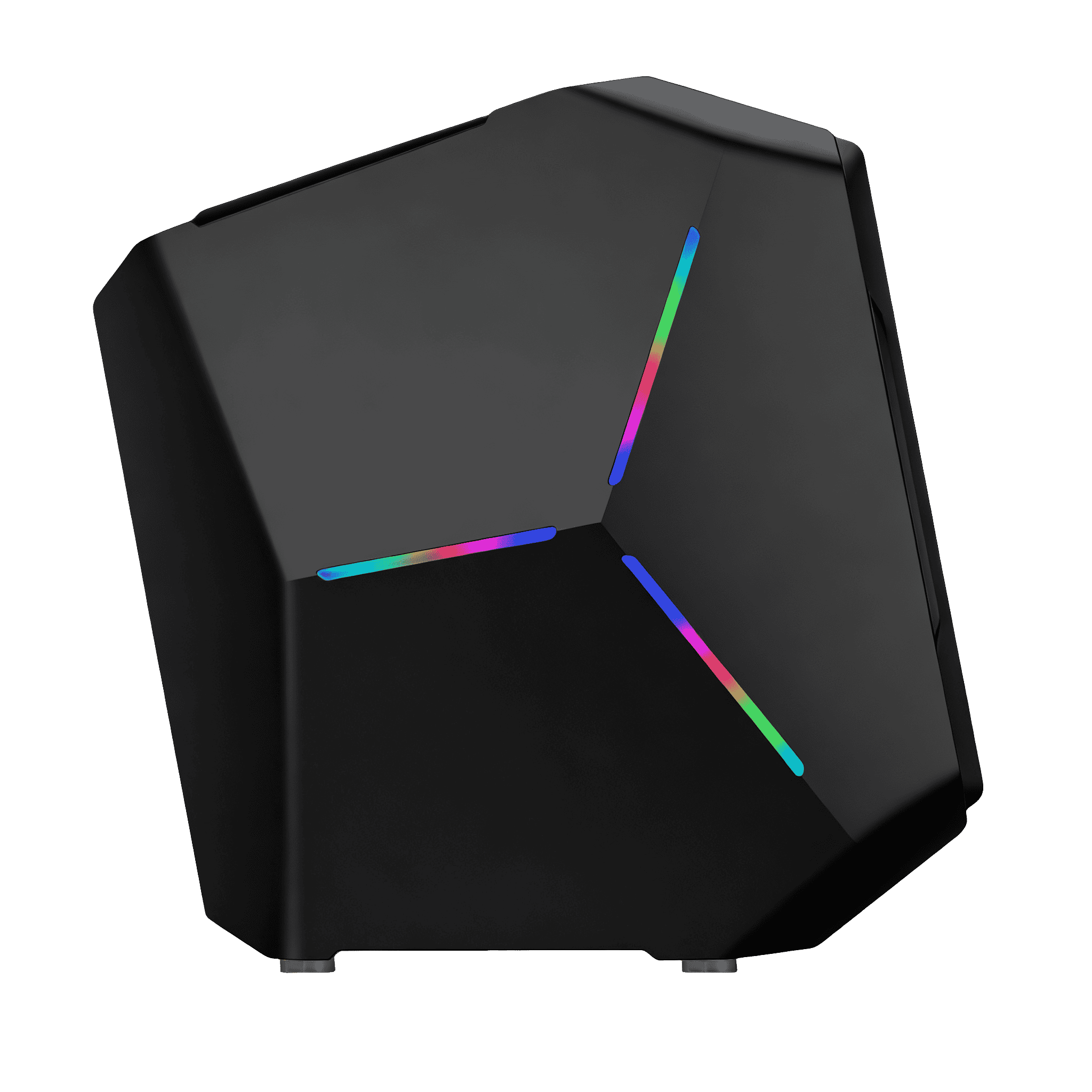 Quantum Gaming Frostnova Type-C 6x ARGB Fan Full Size ATX Siyah Çelik Gövde PSU'SUZ Gaming Kasa 3