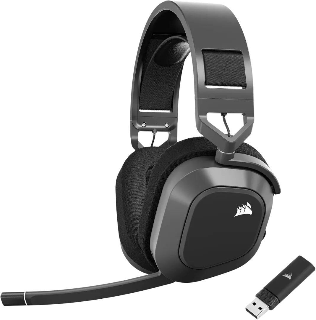 CORSAIR HS80 Max Wireless Dolby Atmos RGB Siyah Kablosuz Gaming Kulaklık 7