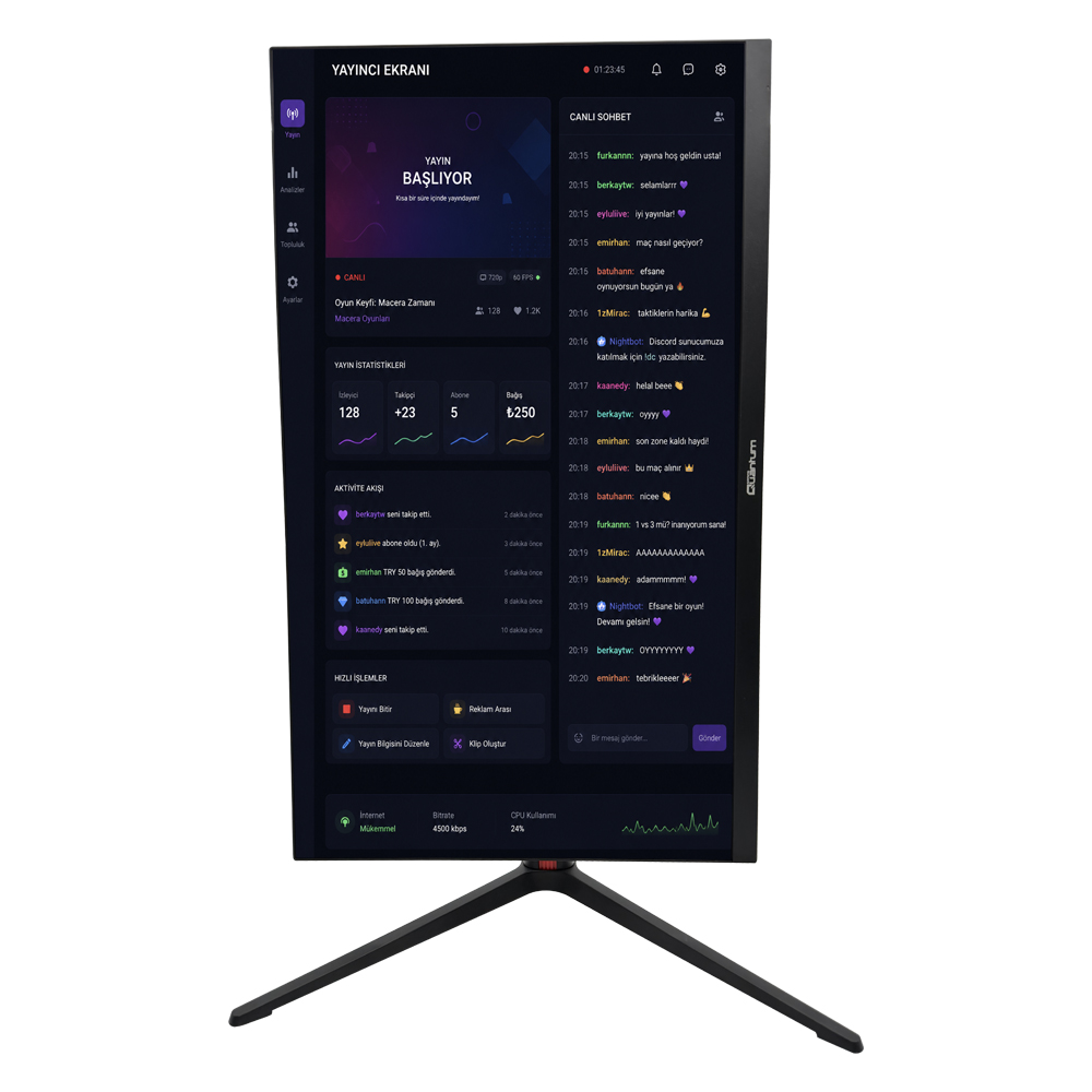Quantum Gaming Shadow MG27B-B 27" 300Hz 1ms Pivot Kulaklık Tutacaklı IPS Gaming Monitör(Sıfır Ölü Pixel Garantili) 2