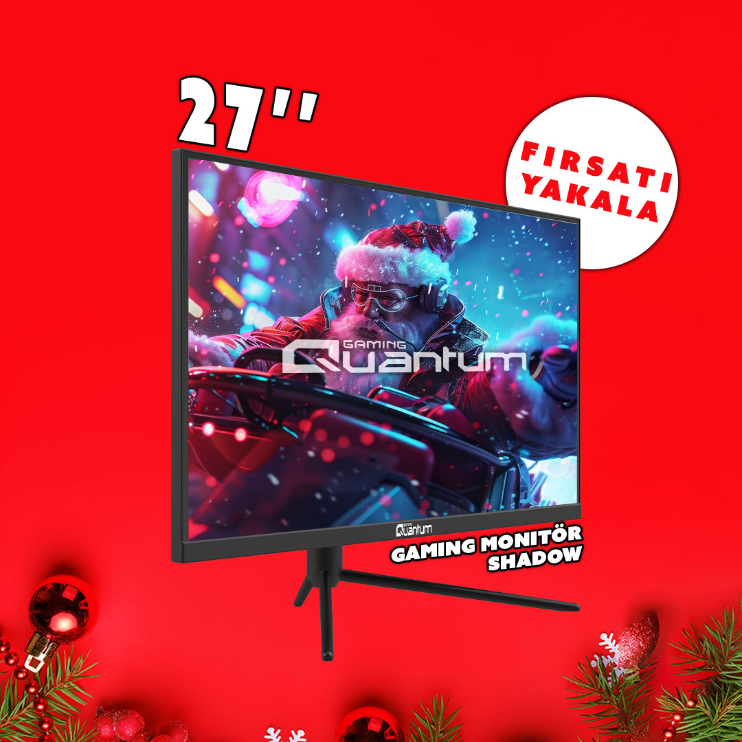 Quantum Shadow MG27B-A FHD VA 300Hz 1ms 2xHDMI+2xDP Dahili Hoparlör 27" Flat Siyah Yükseklik ayarlı