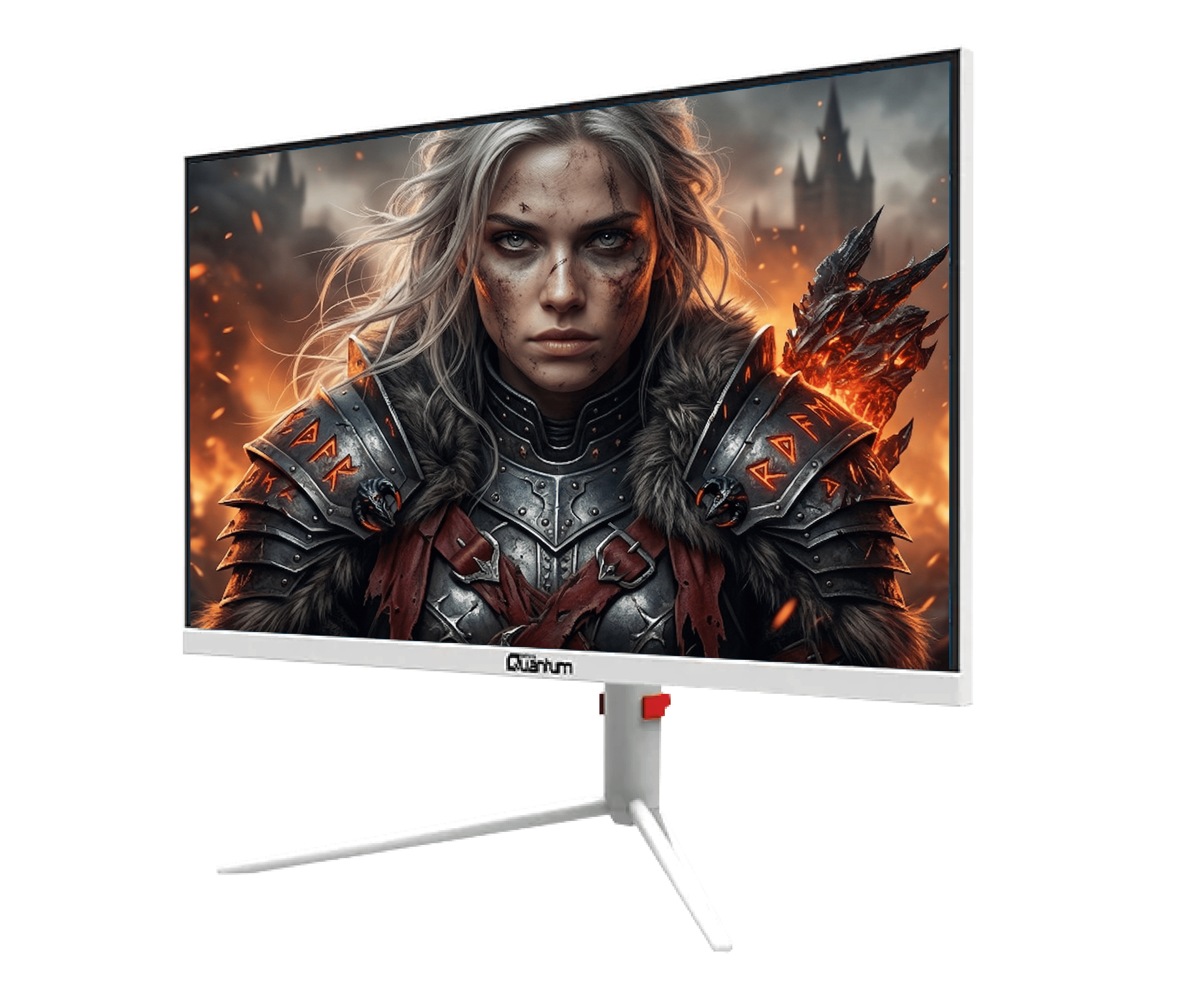 Quantum Pearl MG32W-A FHD VA 240Hz 1ms 2xHDMI+2xDP Dahili Hoparlör 31,5\" Flat Beyaz Yükseklik ayarli Gaming Monitör (Sıfır Ölü Pixel Garantili)