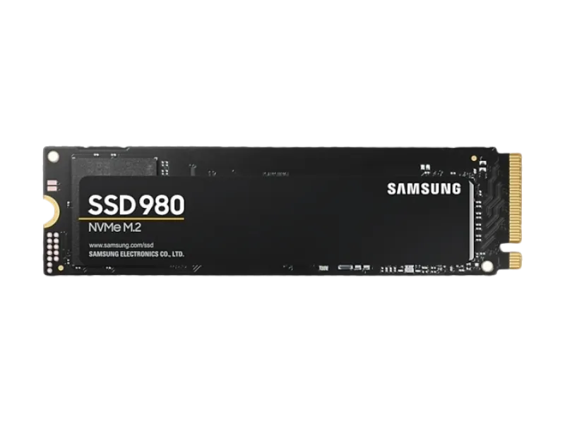 SAMSUNG 500GB SSD980 MZ-V8V500BW 3100- 2600MB/s M2 PCIe NVMe Gen3 Disk