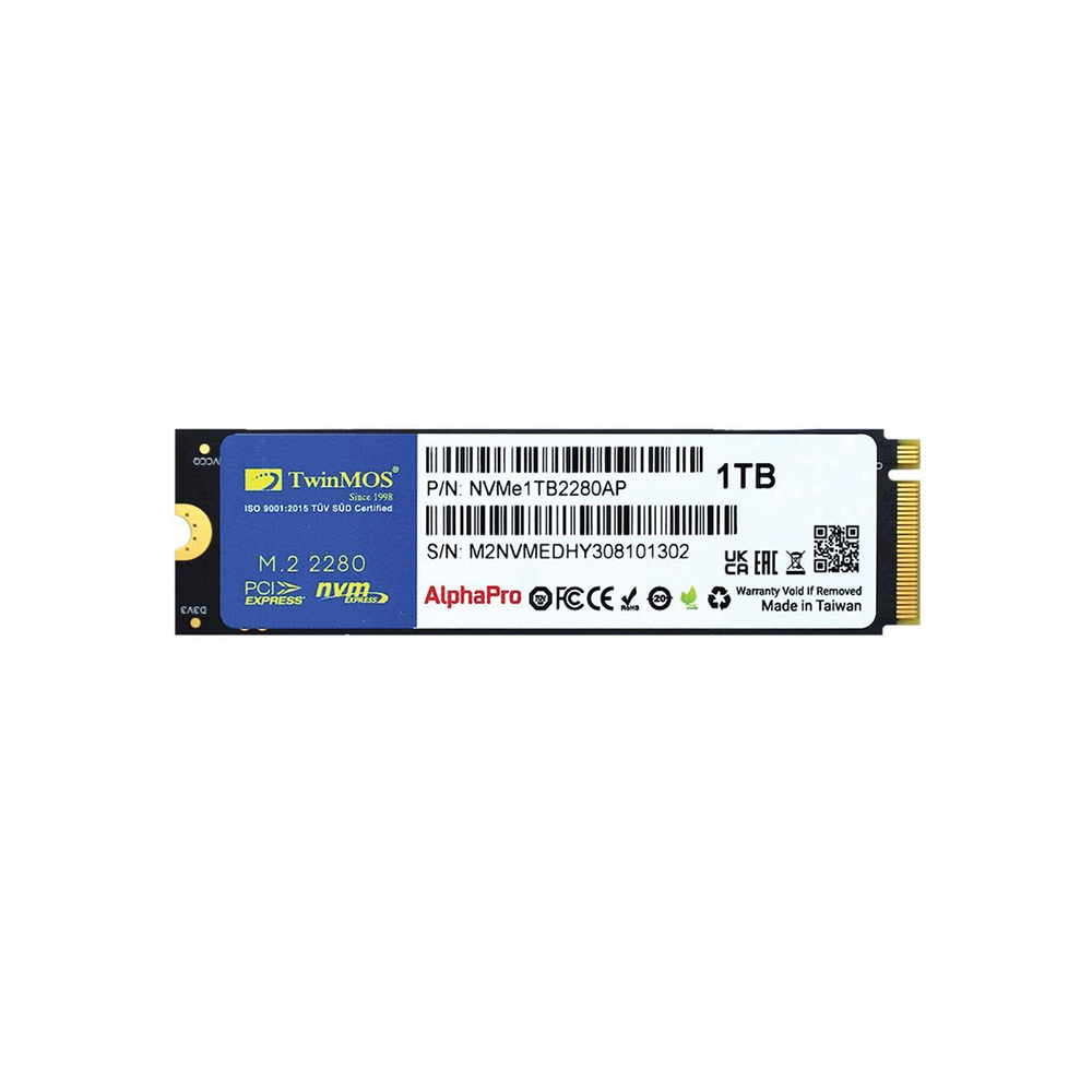TwinMOS 1TB 3600-3250MB/s M.2 SSD NVMe1TB2280AP
